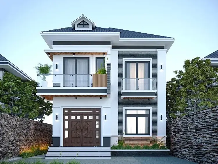 Những ảnh mẫu mặt tiền nhà mái thái 2 tầng được ưa chuộng