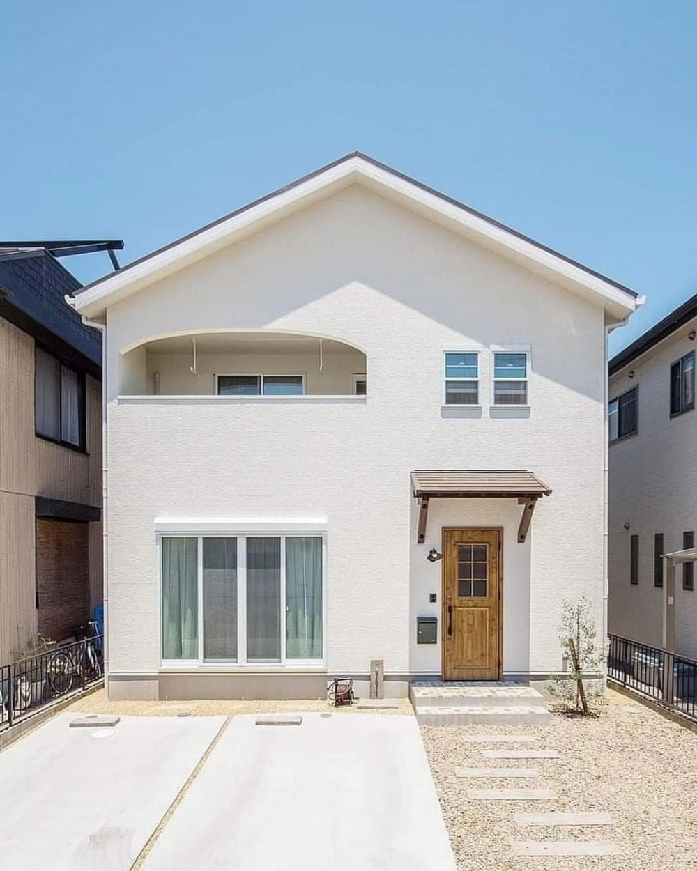 Phối cảnh nhà mái nhật tối giản 3d cho biệt thự vườn