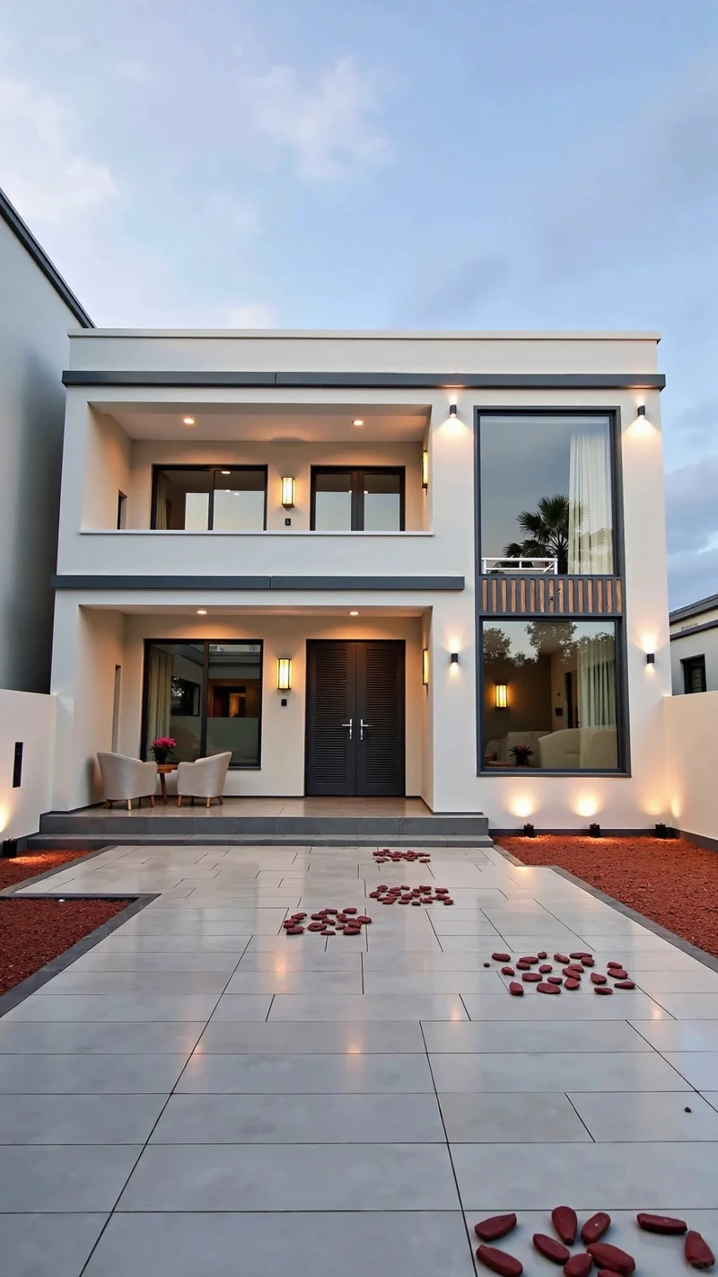 Công năng tối ưu tiện nghi biệt thự 2 tầng mái bằng tối ưu công năng