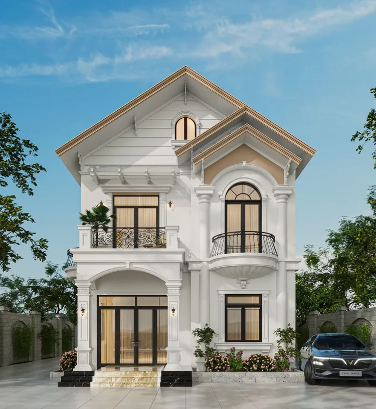 Gợi ý mẫu biệt thự 2 tầng mái thái đẹp phù hợp nhiều gia đình Việt