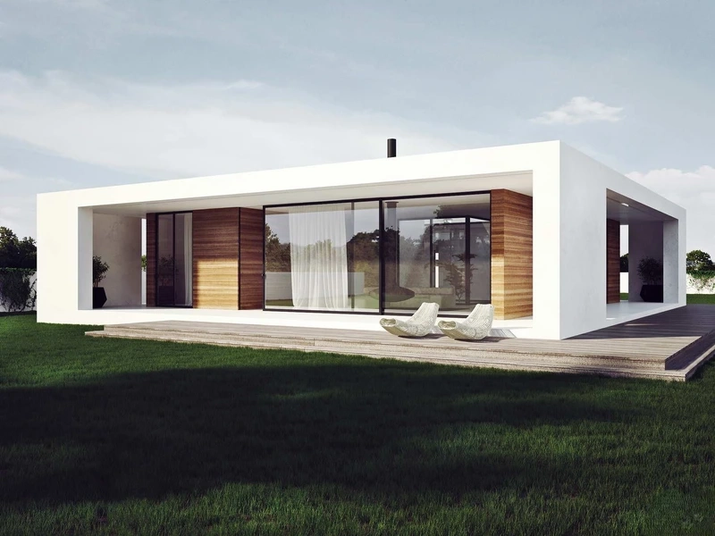 Nổi bật mặt phố với biệt thự mái bằng mặt tiền rộng