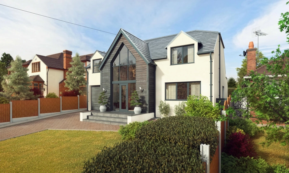 Mẫu biệt thự đơn lập mái nhật có hồ bơi cực kỳ ấn tượng