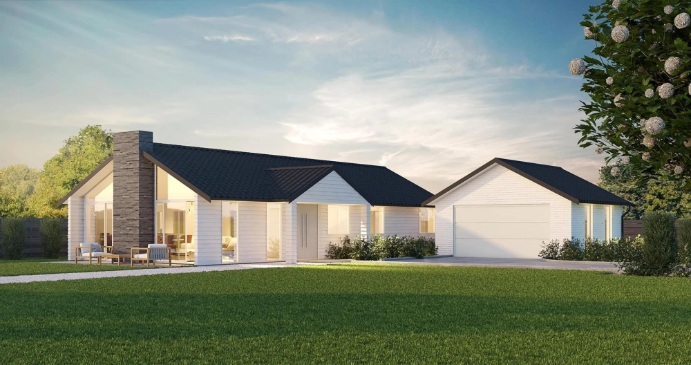 Không gian mặt tiền nhà cấp 4 mái nhật nông thôn thanh bình và đơn giản