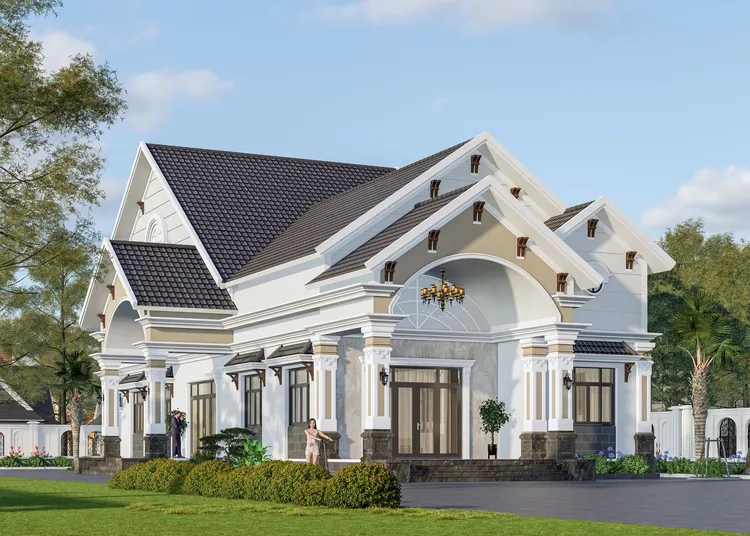 Công năng hợp lý với mặt tiền nhà cấp 4 mái thái 3 phòng ngủ