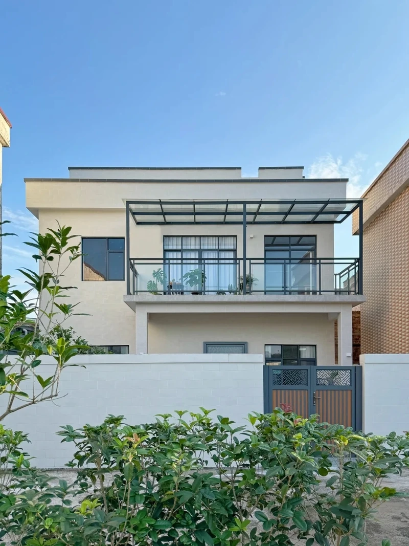 Biệt thự nổi bật tiện nghi mặt tiền nhà mái bằng biệt thự