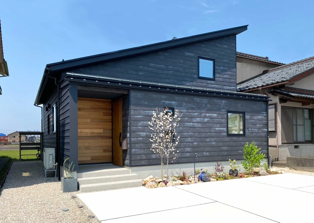 Mẫu mặt tiền nhà mái lệch đẹp thu hút ánh nhìn