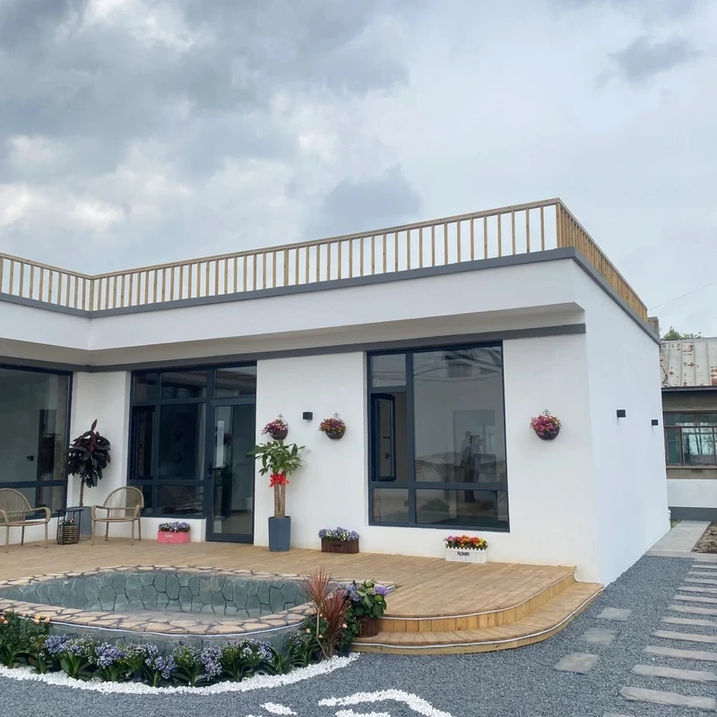 Sống thanh bình ở quê nhà cấp 4 mái bằng ở quê