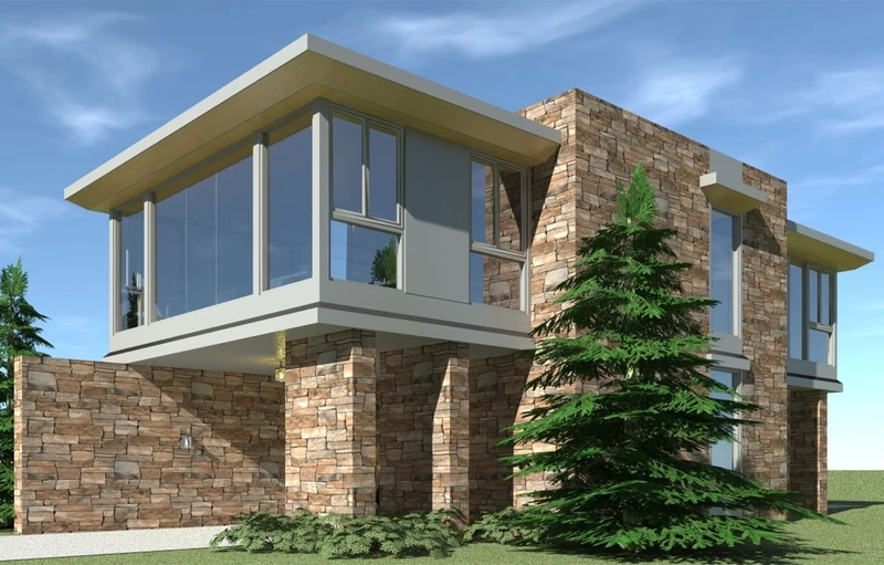 Trải nghiệm sống tiện nghi tại nhà mái bằng 1 tầng tối giản