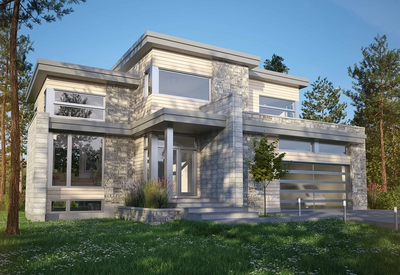 Giải pháp tiết kiệm với nhà mái bằng 2 tầng giá rẻ