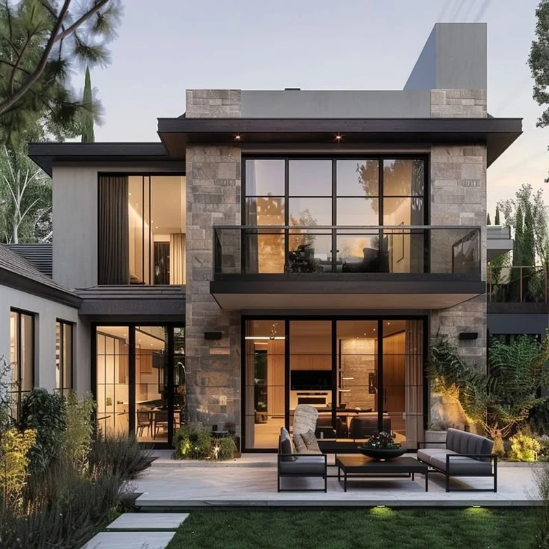 Mặt tiền ấn tượng với nhà mái bằng 2 tầng mặt tiền 5m