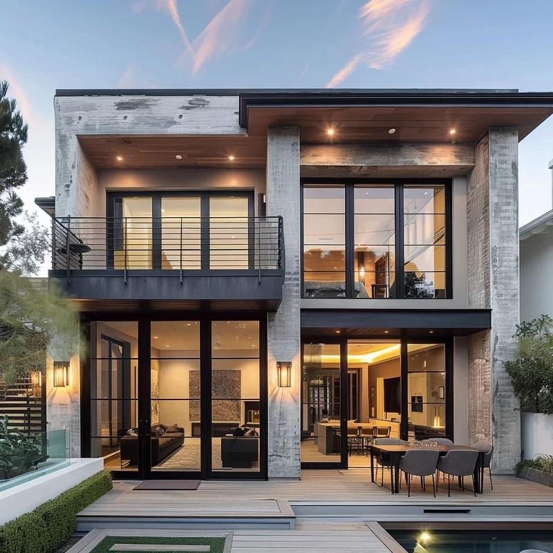 Thiết kế rộng rãi nhà mái bằng 2 tầng mặt tiền 6m