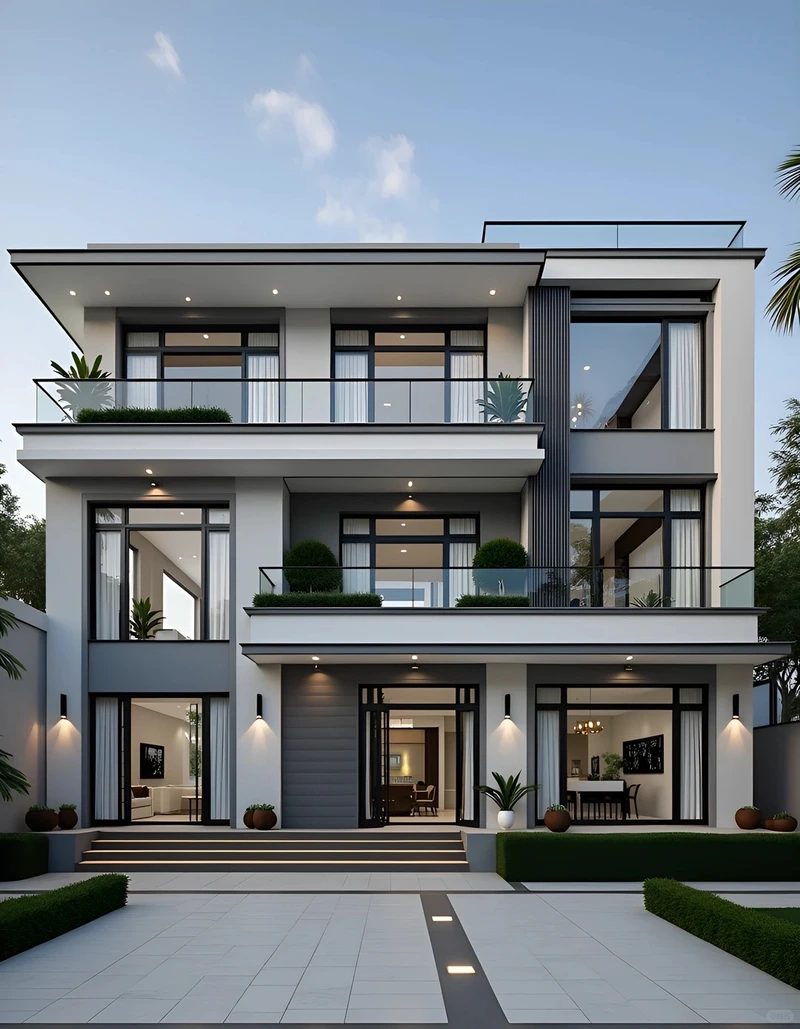 Sang trọng tiện nghi tại nhà mái bằng 3 tầng sang trọng