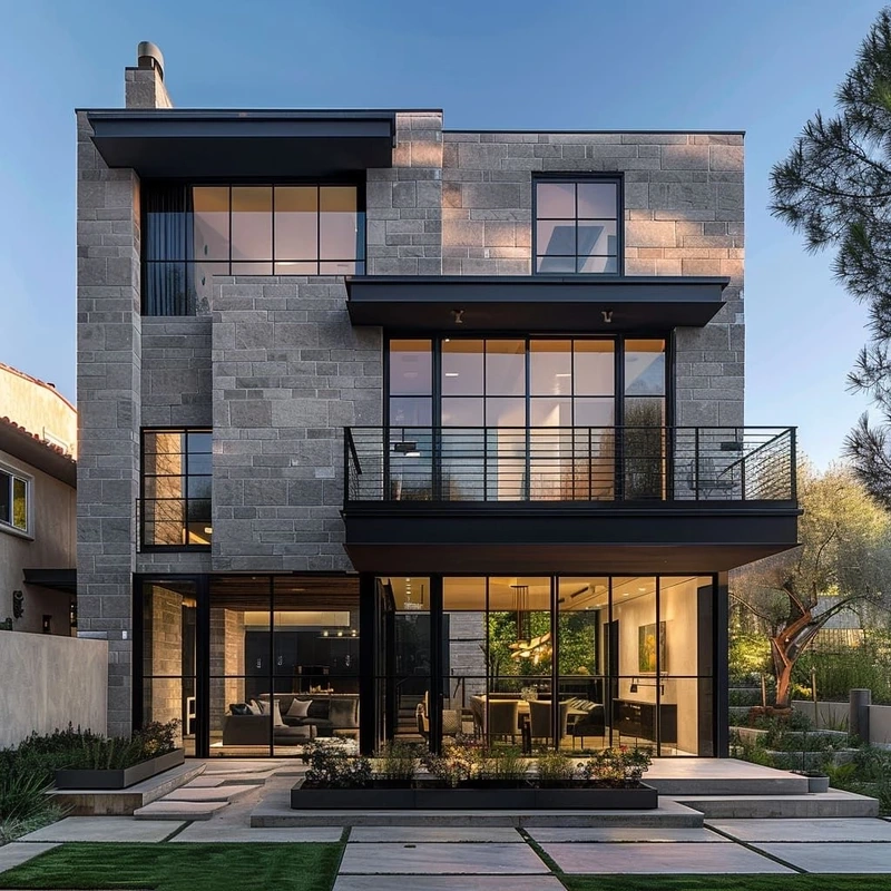 Không gian thoáng đãng nhà mái bằng 3 tầng không gian mở