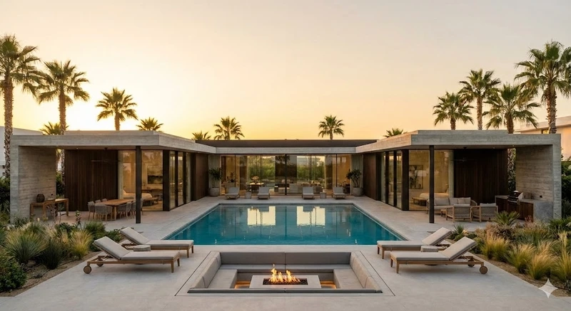 Tiện nghi cho mọi nhu cầu nhà mái bằng chữ U tiện nghi