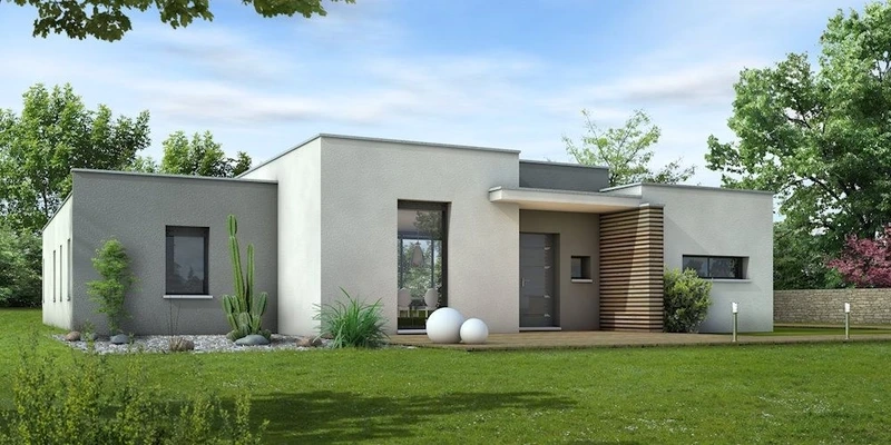 Tiện nghi 1 tầng với nhà mái bằng giá rẻ 1 tầng