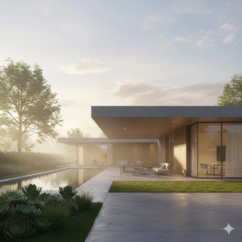 Phù hợp diện tích nhỏ nhà mái bằng hiện đại diện tích nhỏ