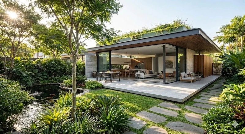Xu hướng hiện đại với nhà mái bằng phổ biến ở Việt Nam