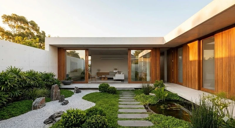 Ngôi nhà 1 tầng tiện nghi nhà mái bằng phổ biến 1 tầng