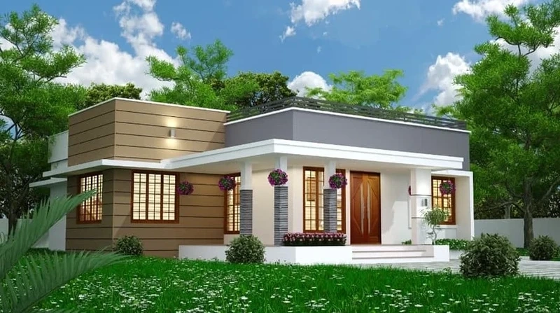 Ý tưởng hoàn hảo từ thiết kế nhà mái bằng sân vườn