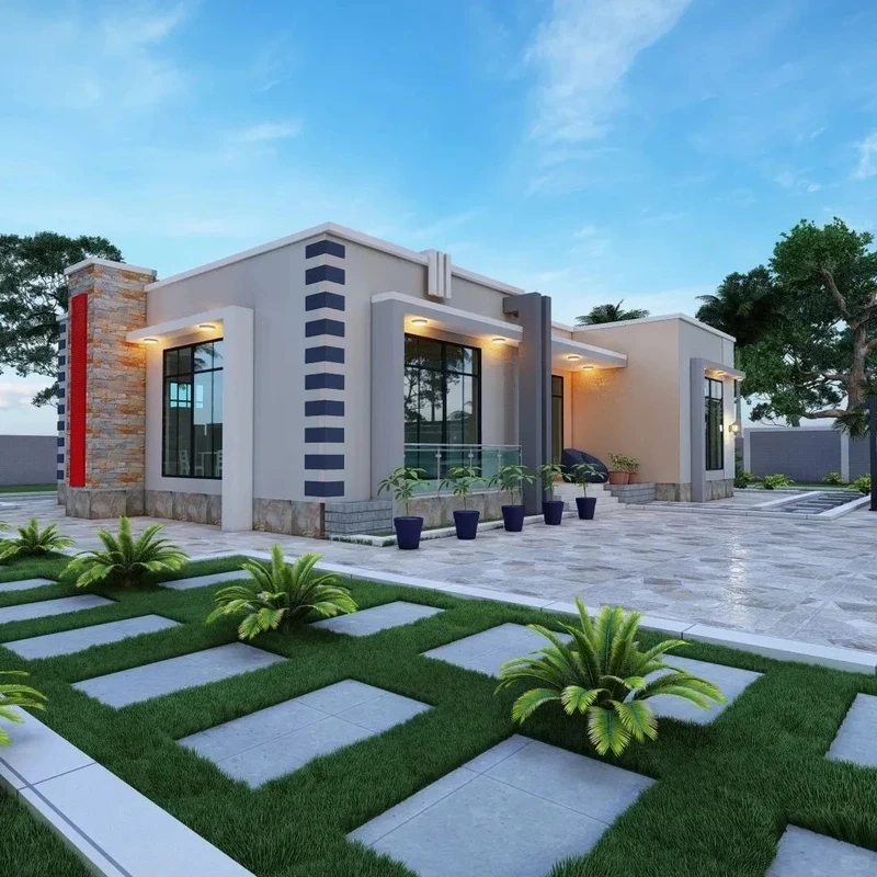 Ngôi nhà vườn đẹp sang trọng nhà mái bằng sân vườn nhà vườn đẹp