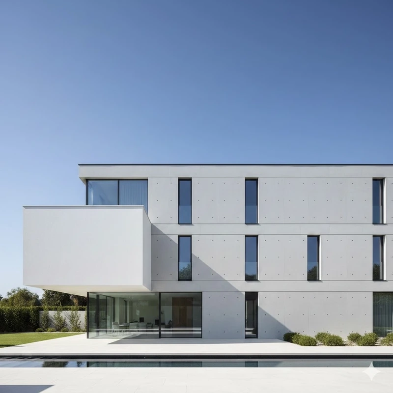 Kiến trúc trẻ trung sáng tạo nhà mái bằng tối giản kiến trúc trẻ trung