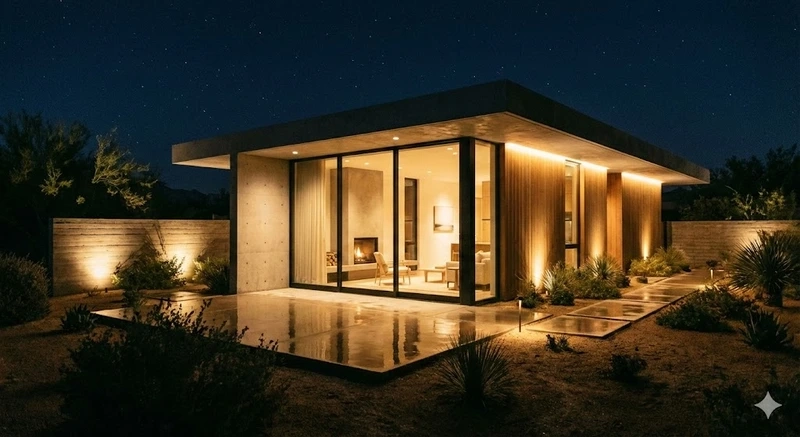 Mẫu nhà tiện nghi mẫu nhà mái bằng vuông