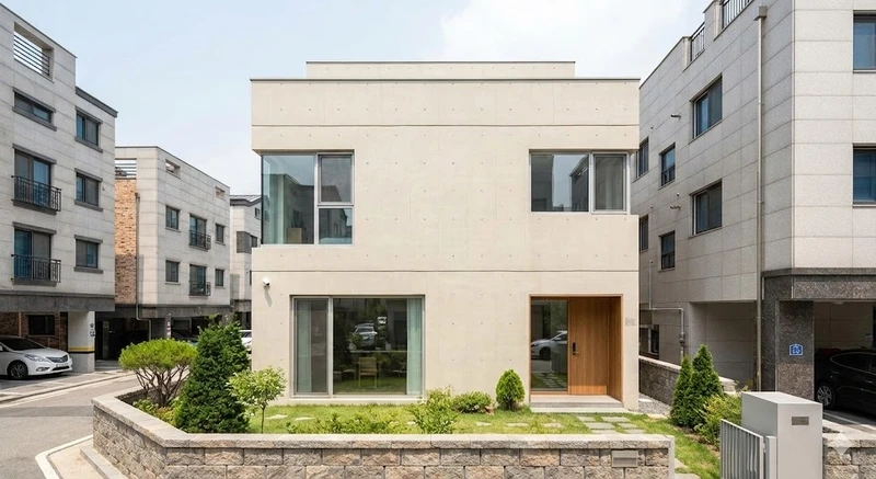 Phù hợp vùng quê nhà mái bằng vuông nông thôn