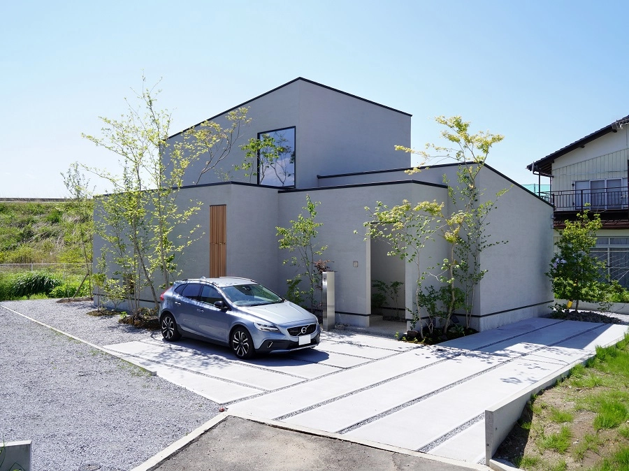 Nhà mái lệch chữ L sang trọng nâng tầm không gian