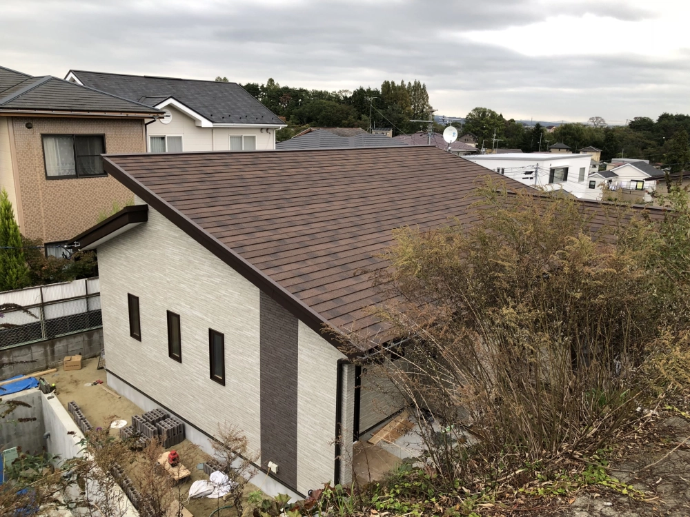 Nhà mái lệch nông thôn sang trọng giữa làng quê