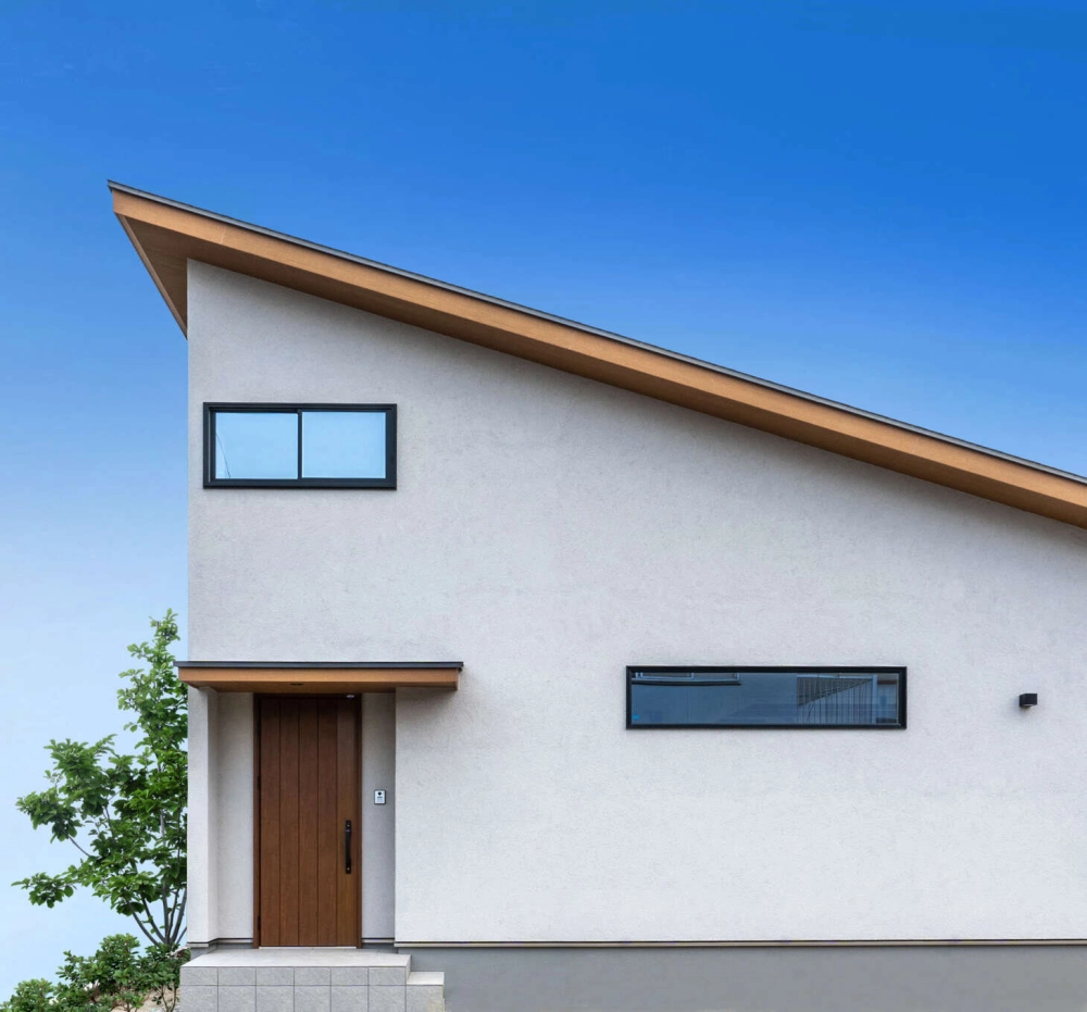 Nhà mái lệch tối giản mang vẻ đẹp tinh gọn hiện đại