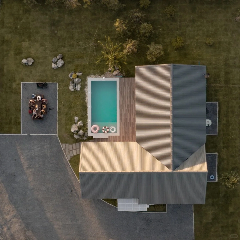 Cách bố trí tiểu cảnh cho nhà mái nhật chữ L sân vườn