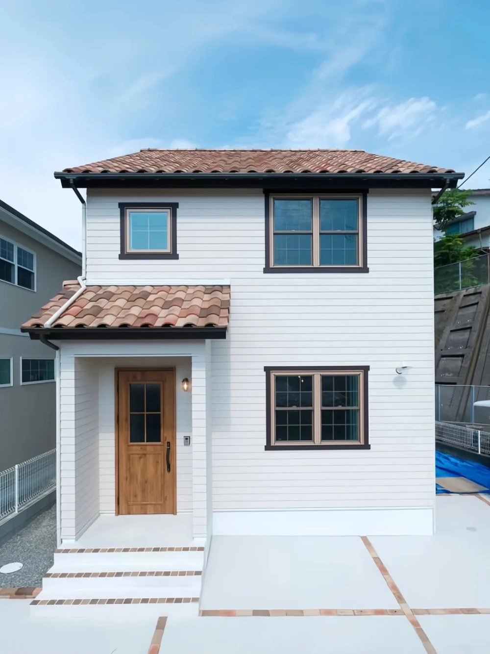 Không gian sống xanh bên trong nhà mái nhật chữ L