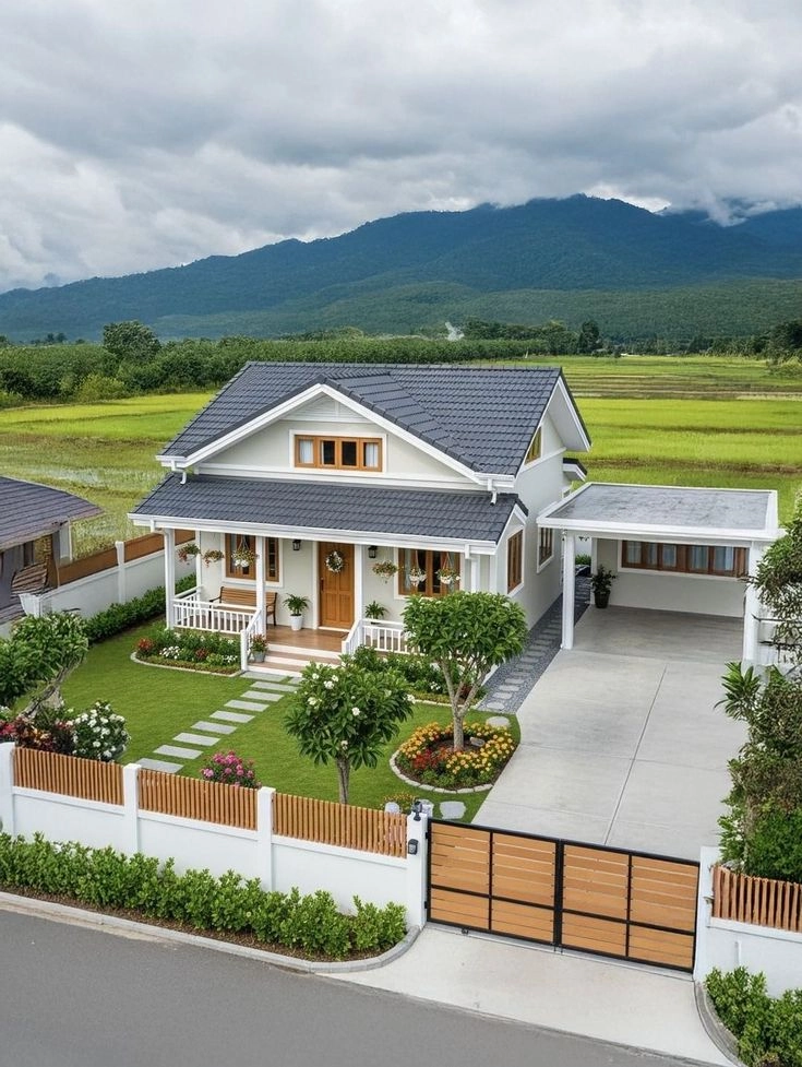 Bản vẽ mặt bằng nhà chữ l mái nhật tối ưu công năng sử dụng