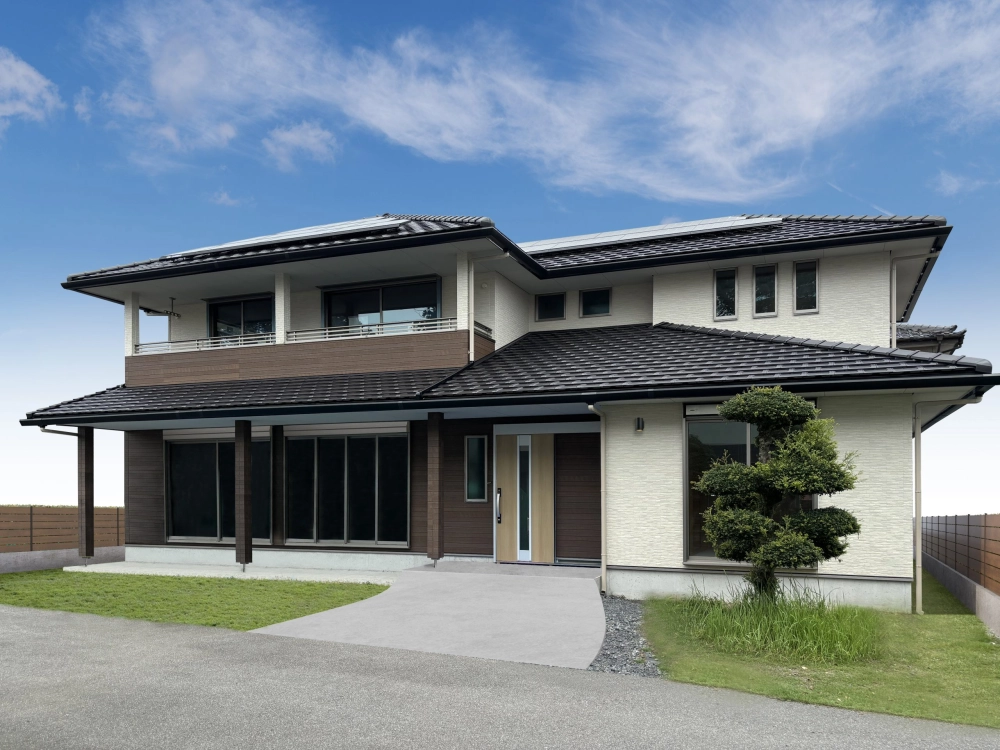 Nội thất nhà mái nhật hiện đại đồng bộ với kiến trúc ngoại thất