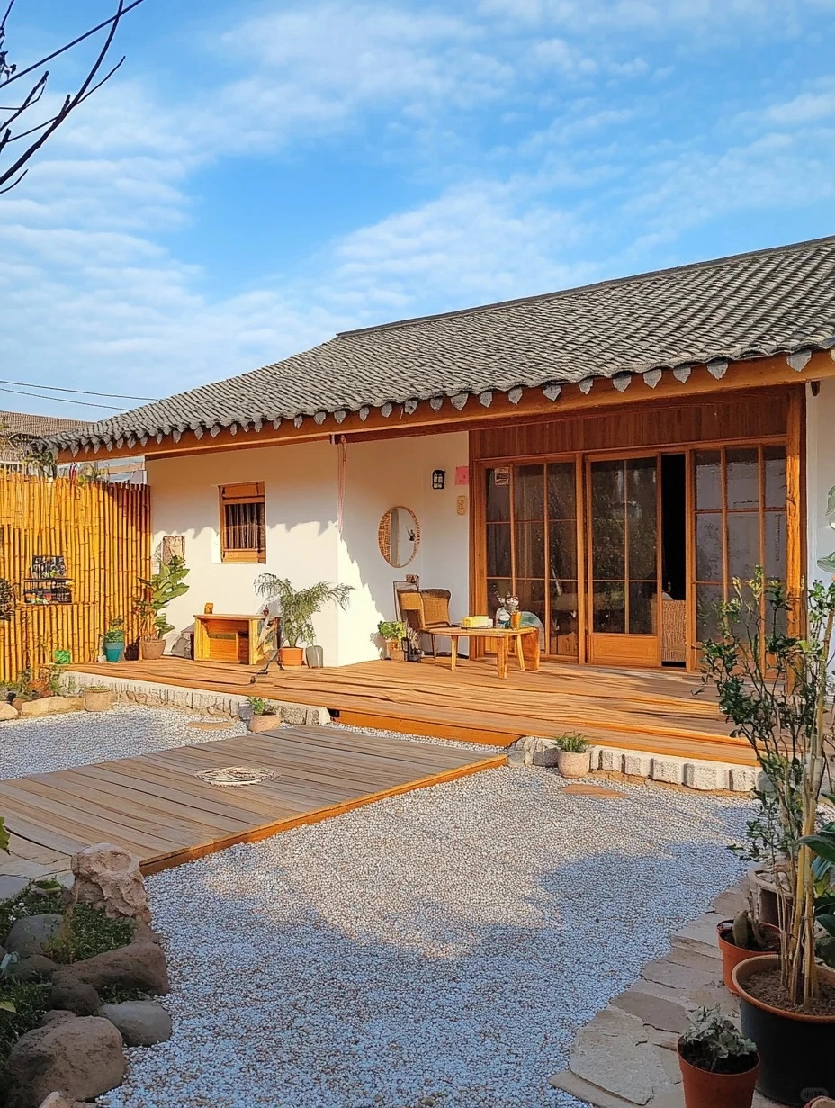 Hình ảnh thực tế nhà mái nhật nhỏ lợp ngói đỏ truyền thống