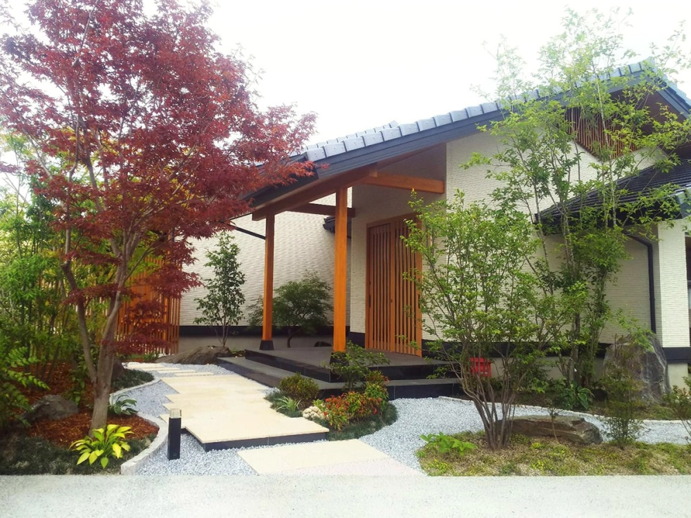 Phối cảnh nhà mái nhật nhỏ 2 phòng ngủ hiện đại