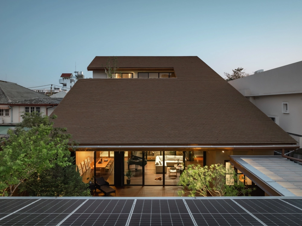 Phối cảnh nhà cấp 4 mái nhật nông thôn màu trắng tinh tế