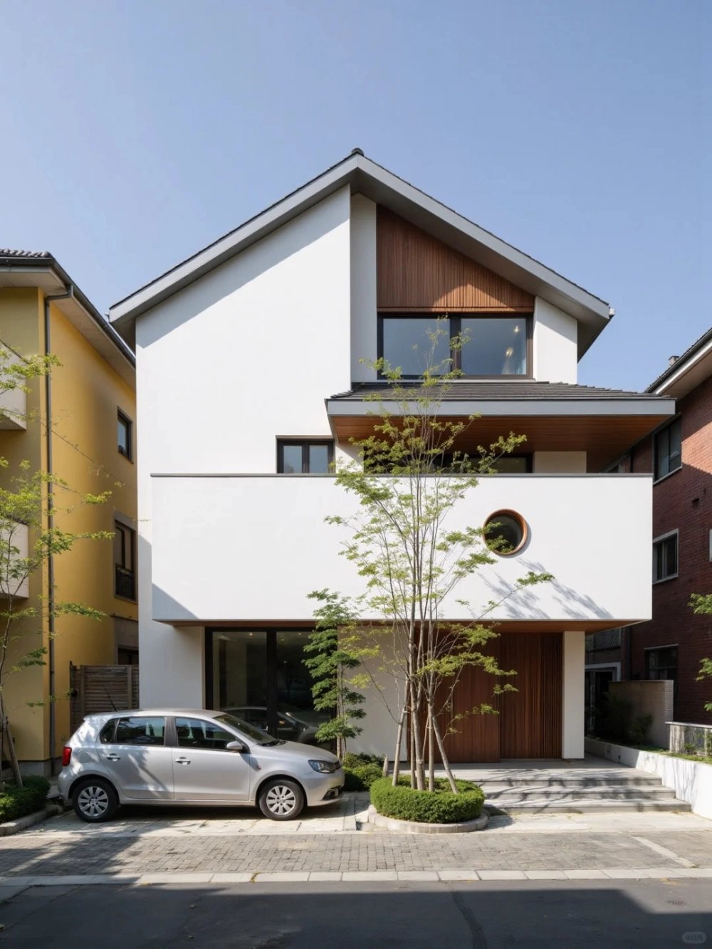 Cận cảnh chi tiết ngói màu xám nhà mái nhật