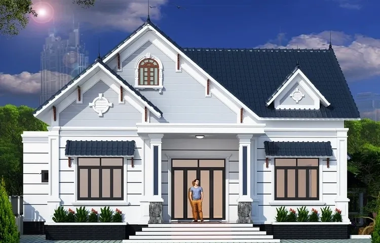 Giải pháp tối ưu công năng trong thiết kế nhà mái thái 1 tầng