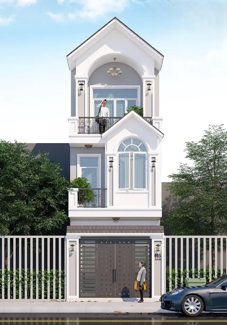 Không gian sống nổi bật với nhà mái thái 3 tầng đẹp