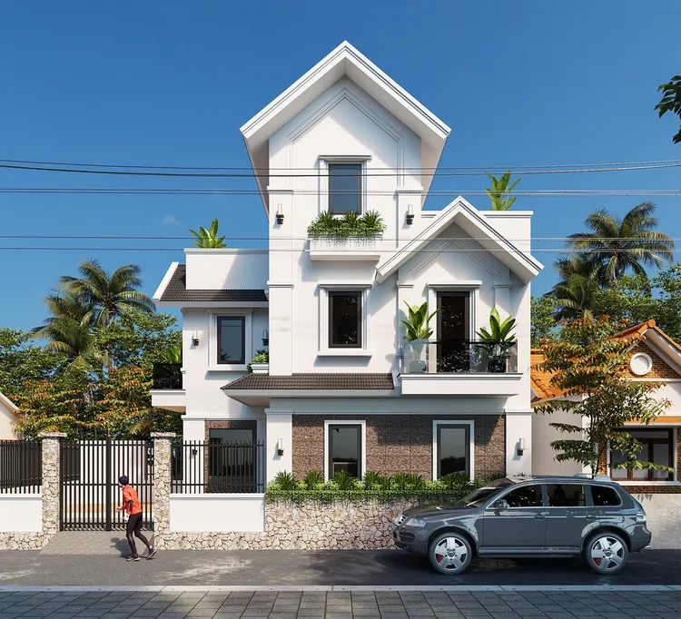 Giải pháp ở lý tưởng cho nhà mái thái 3 tầng thành phố