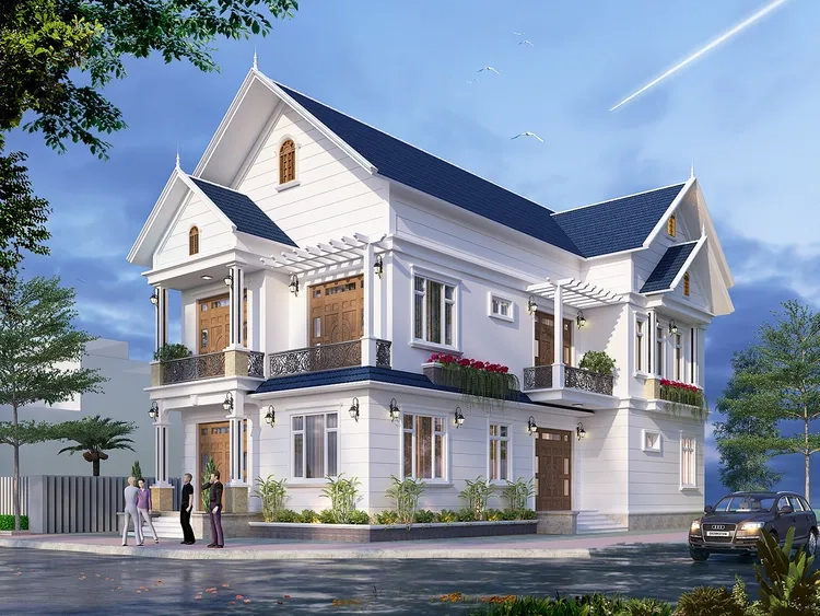 Chi tiết rõ ràng dễ thi công từ bản vẽ nhà mái thái chữ l