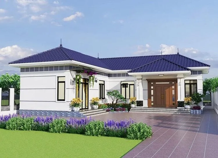 Không gian rộng rãi đáp ứng nhà mái thái chữ l 4 phòng ngủ