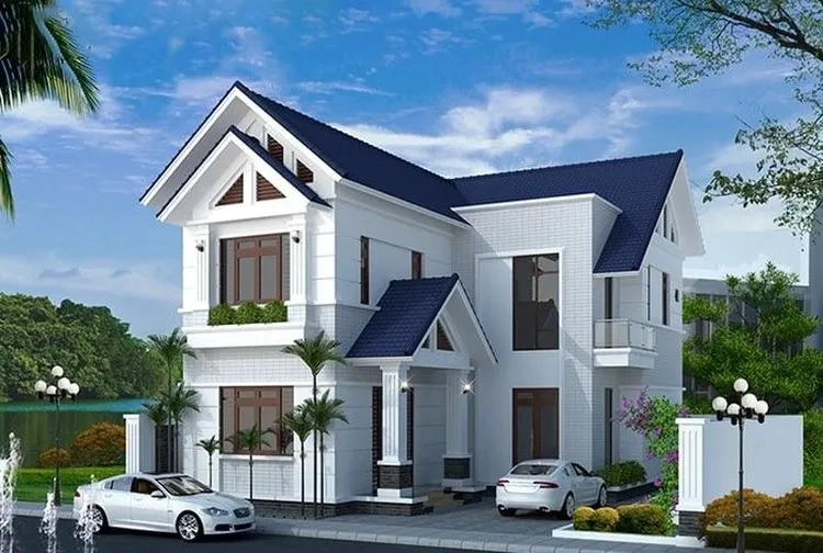 Không gian sống hài hòa với nhà mái thái chữ l tinh tế