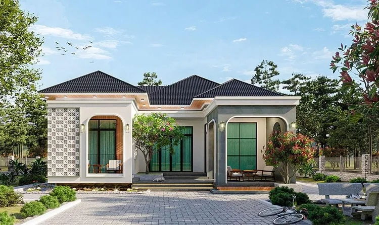 Giải pháp tiết kiệm với nhà mái thái chữ u giá rẻ