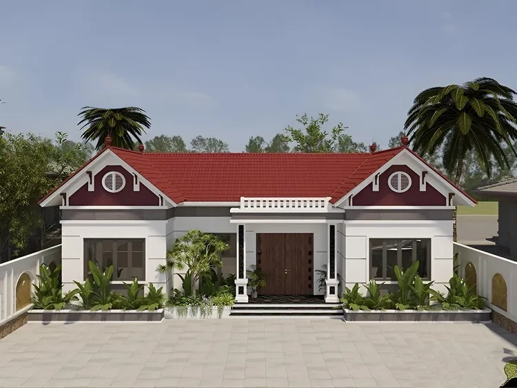 An cư thịnh vượng nhờ nhà mái thái chữ u phong thủy