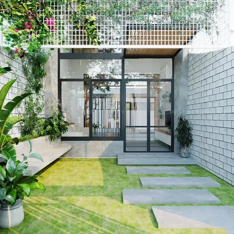 Tối ưu diện tích cùng nhà mái thái có gác lửng diện tích nhỏ