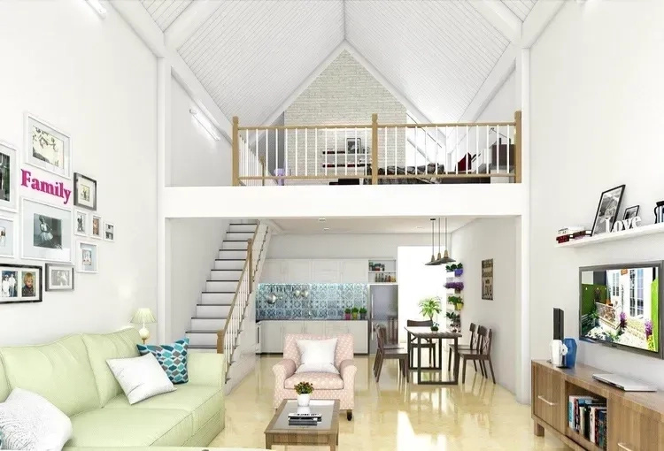 Vẻ đẹp hài hòa của nhà mái thái có gác lửng nông thôn