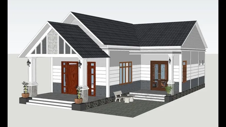 Ý tưởng thiết kế nhà mái thái đơn giản dễ thi công