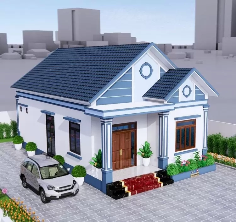 Không gian nhà mái thái đơn giản nhỏ gọn tiện